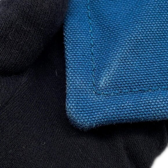 HERMES Velocipedist Pouch Cotton100% Blue - Picture 7 of 13